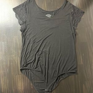 Torrid super soft black lace bodysuit